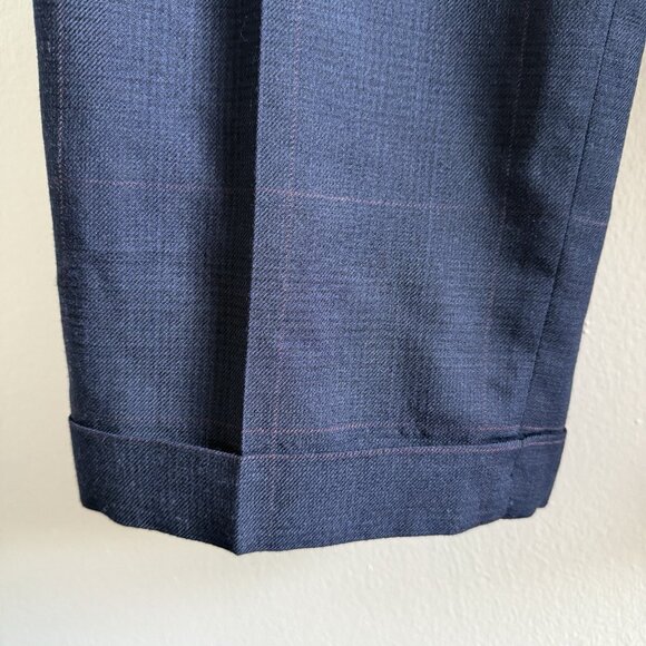 VTG Ralph Lauren Women’s Sz XS/S Wool Plaid Pleated Trouser Pants USA Made NEW - Picture 9 of 15